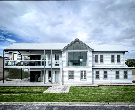 nuline plus 175mm white facade residential weatherboard planks