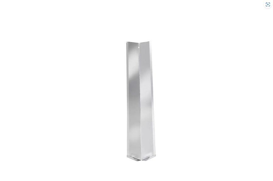 aluminium james hardie internal corner soaker hardieplank silver close up 300mm