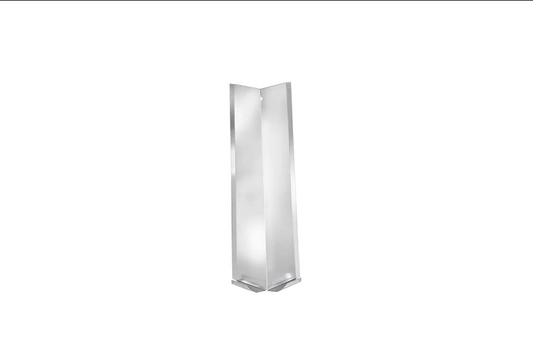 aluminium james hardie internal corner soaker hardieplank silver close up 230mm