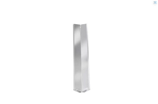 aluminium james hardie internal corner soaker hardieplank silver close up 300mm