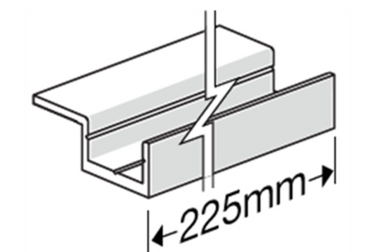 HardieDeck Single Wing Base Jointer 225mm (Pack of 35)