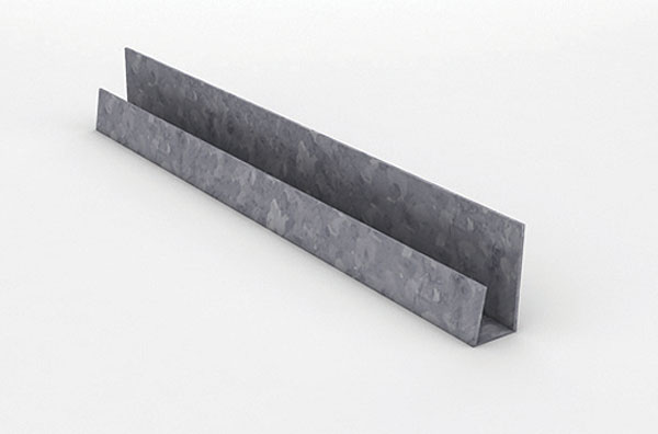 nuline plus zincalume starter strip metal close up 